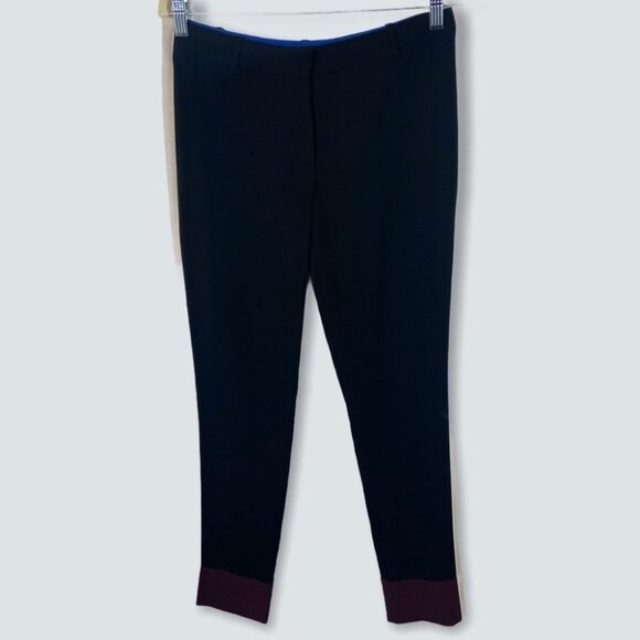 Aritzia Wilfred Alara Pants Japanese Crepe Fabric Skinny Trousers Black Size 6 - Picture 2 of 13